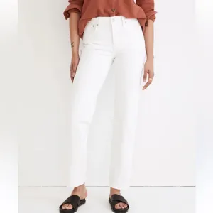 - Madewell perfect vintage jeans size 26 white denim
