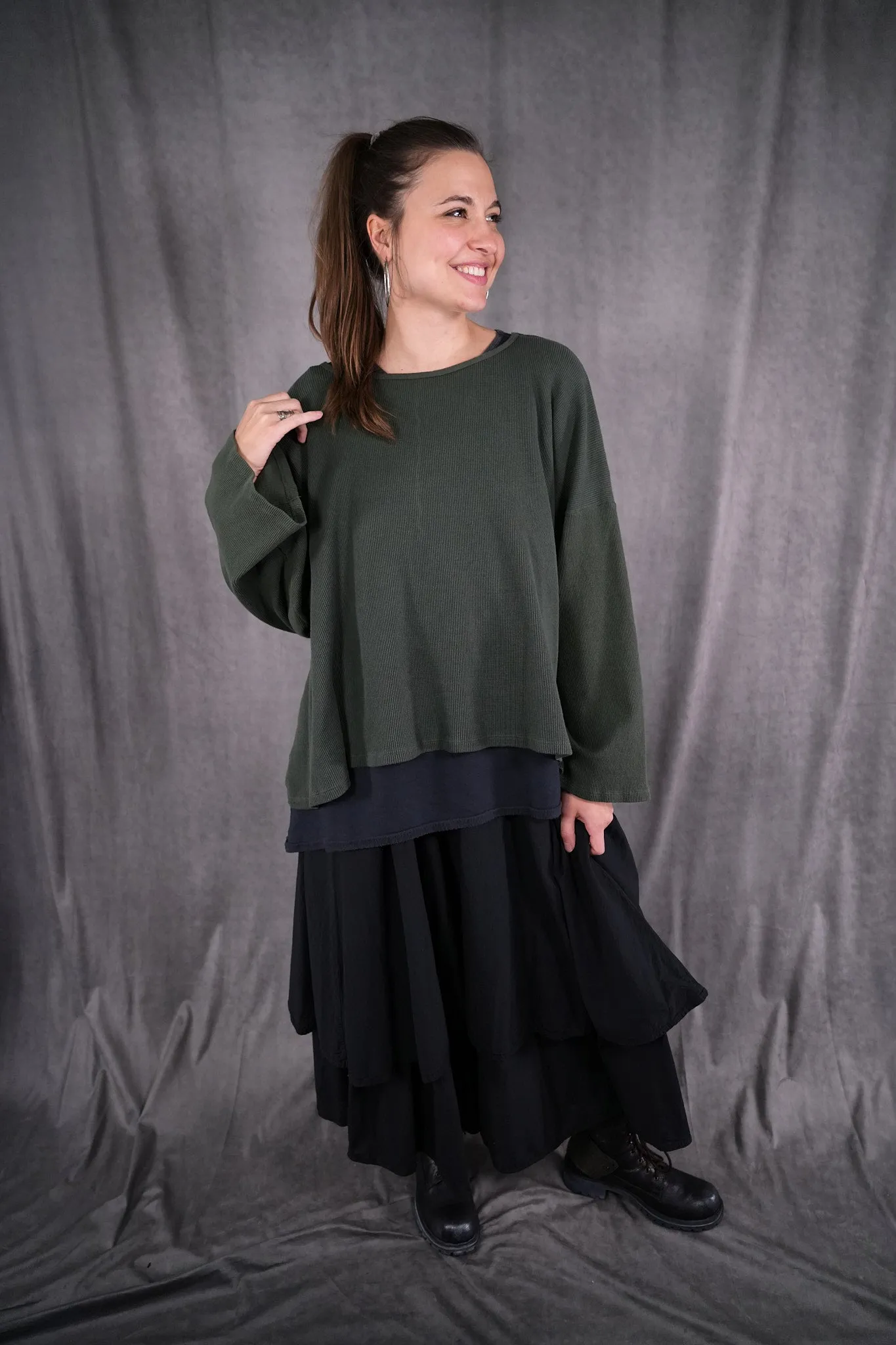 1608 Donna's Thermal Top Forest-P