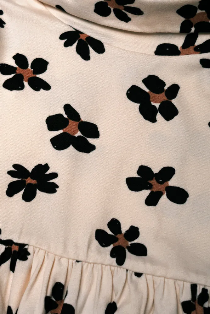2 Pack Poloneck Dress Black And Natural