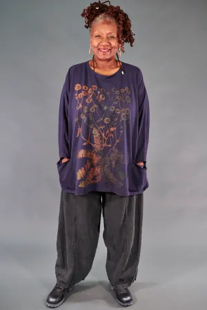 2319 Mariposa Sweatshirt with Patch Pockets-Pandora-P