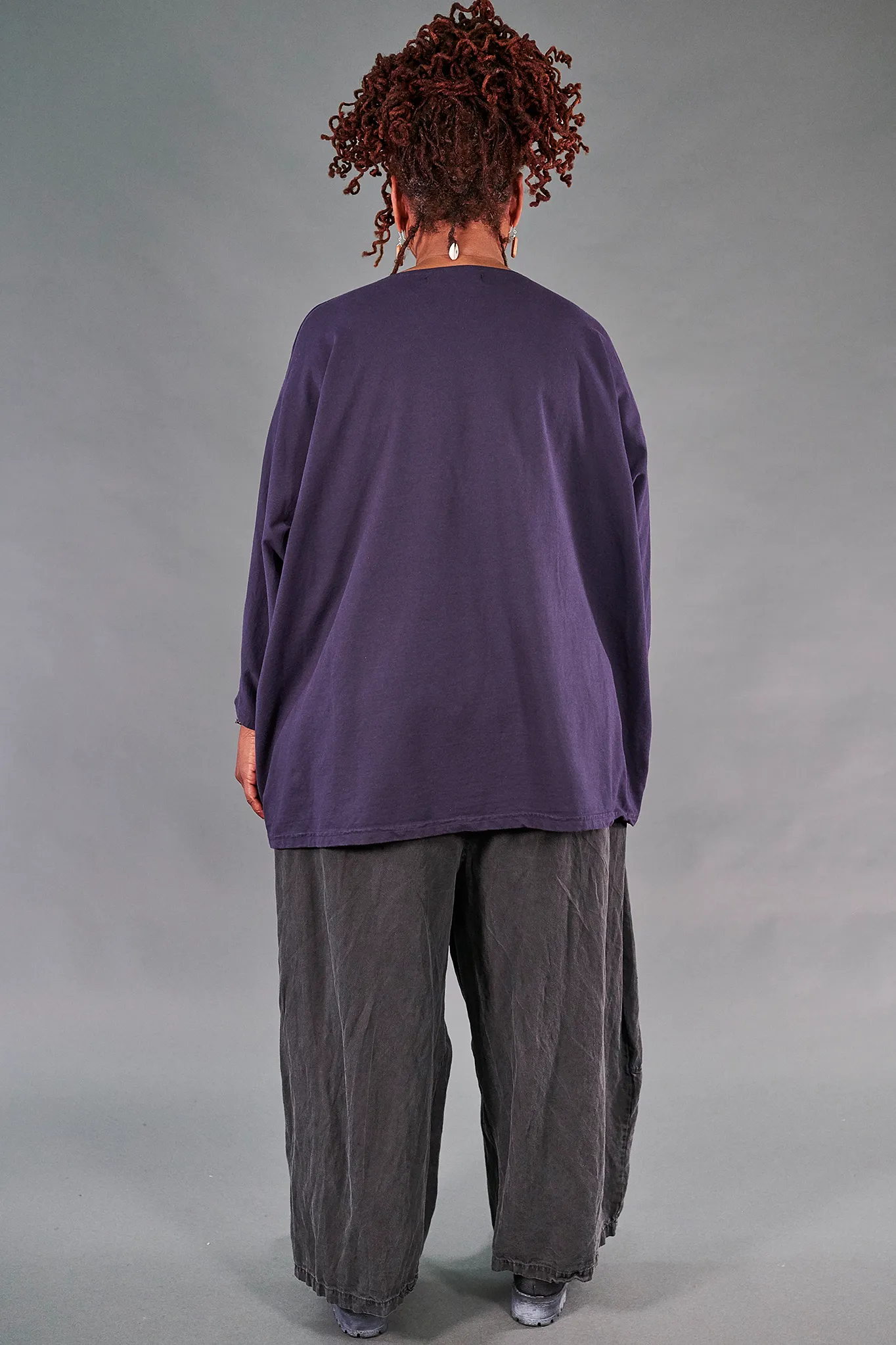 2319 Mariposa Sweatshirt with Patch Pockets-Pandora-P