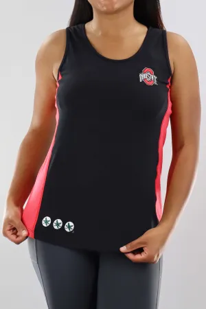 2407 - Ohio State Open Back Tank - Black