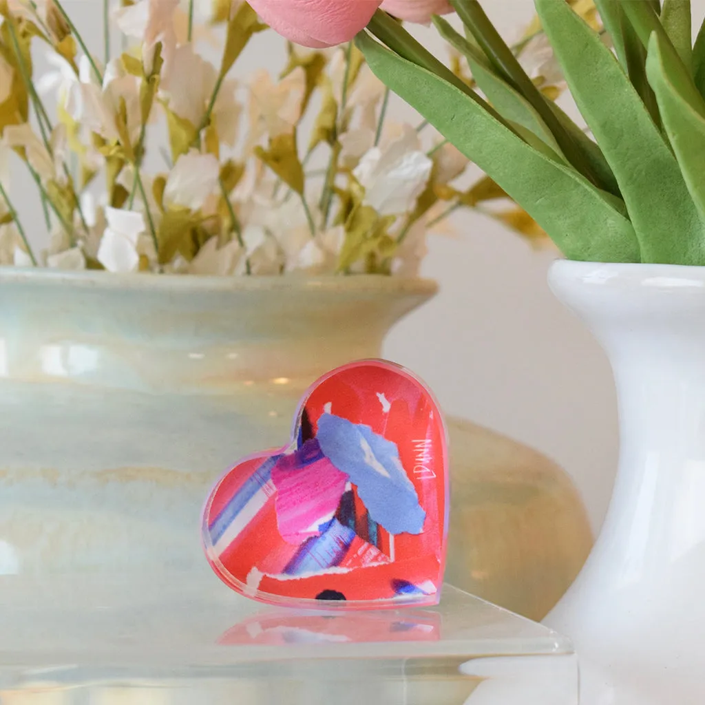 2" Heart Acrylic Block