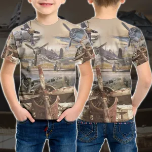 3D Aircrafts Kid Tshirt QT211438