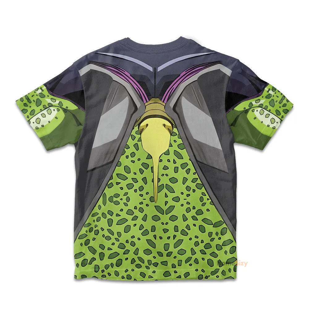 3D Cell Dragon Ball Custom Cosplay Costume Kid Tshirt QT306194Hf