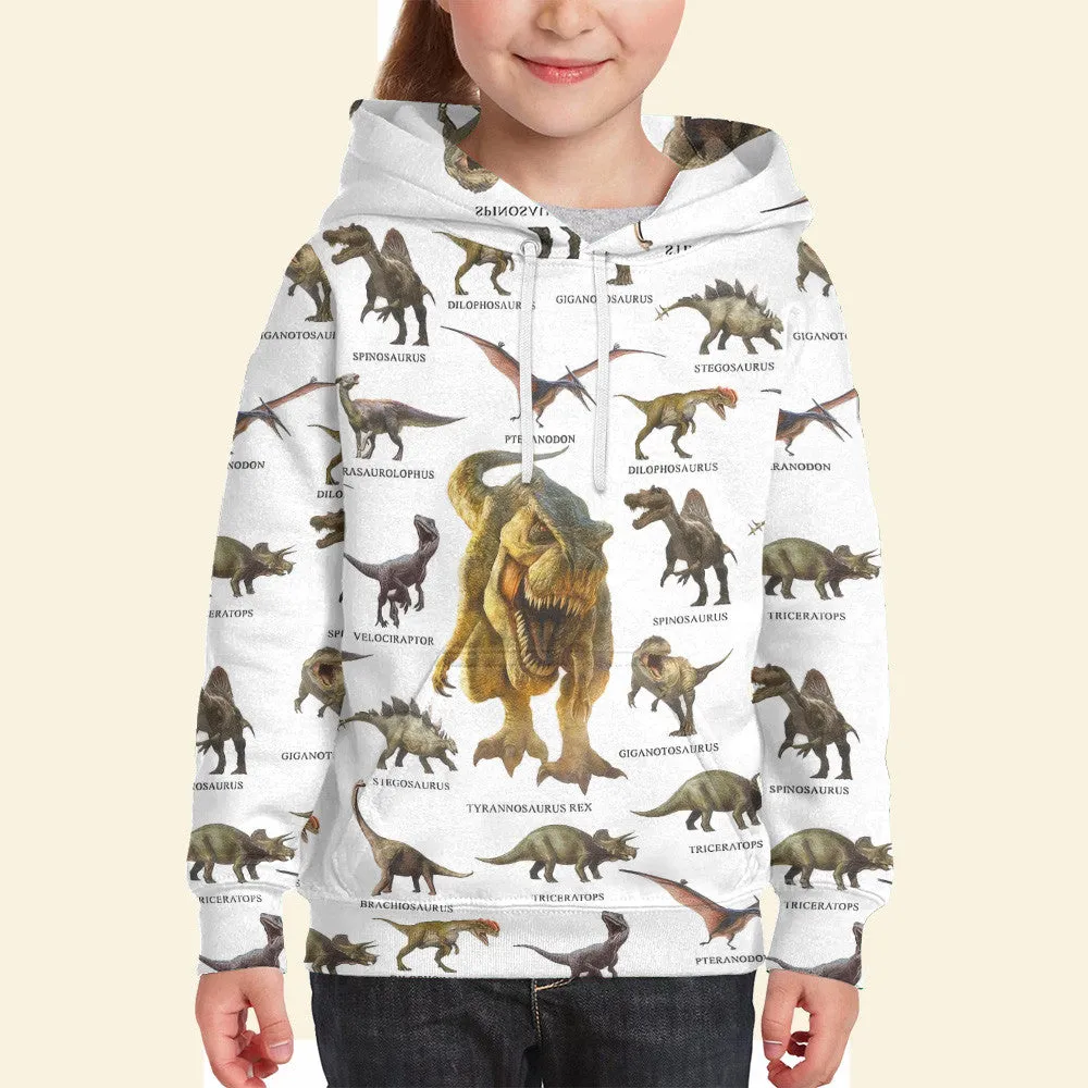 3D Dinosaur Collection Kid Hoodie QT4112602