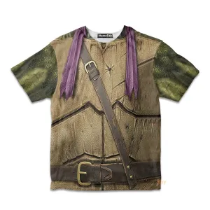 3D Donatello TMNT Don Donnie Purple Custom Cosplay Costume Kid Tshirt QT207291Hf