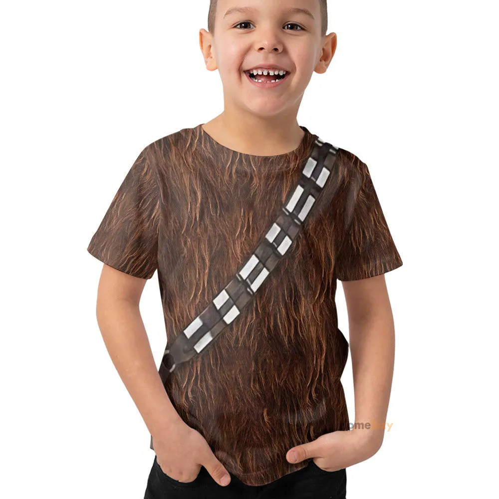 3D Star Wars ChewBacca Custom Kid Tshirt QT209557Hc