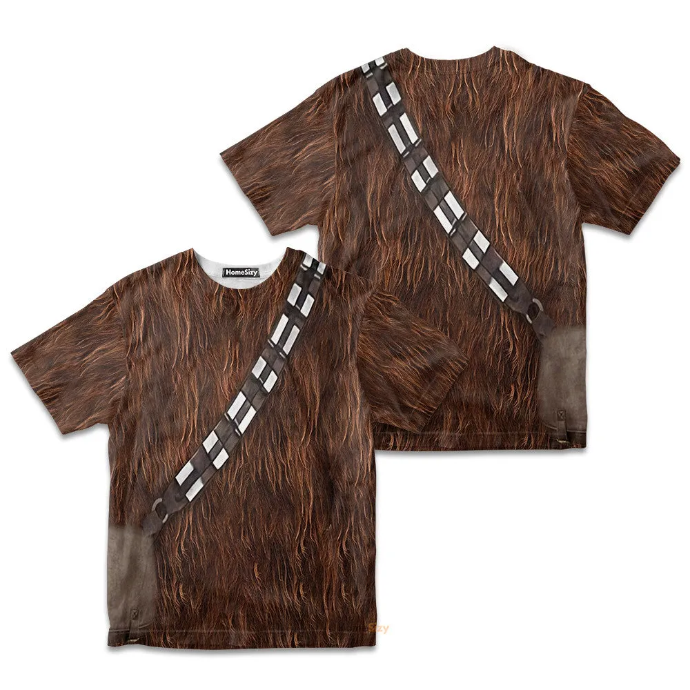 3D Star Wars ChewBacca Custom Kid Tshirt QT209557Hc