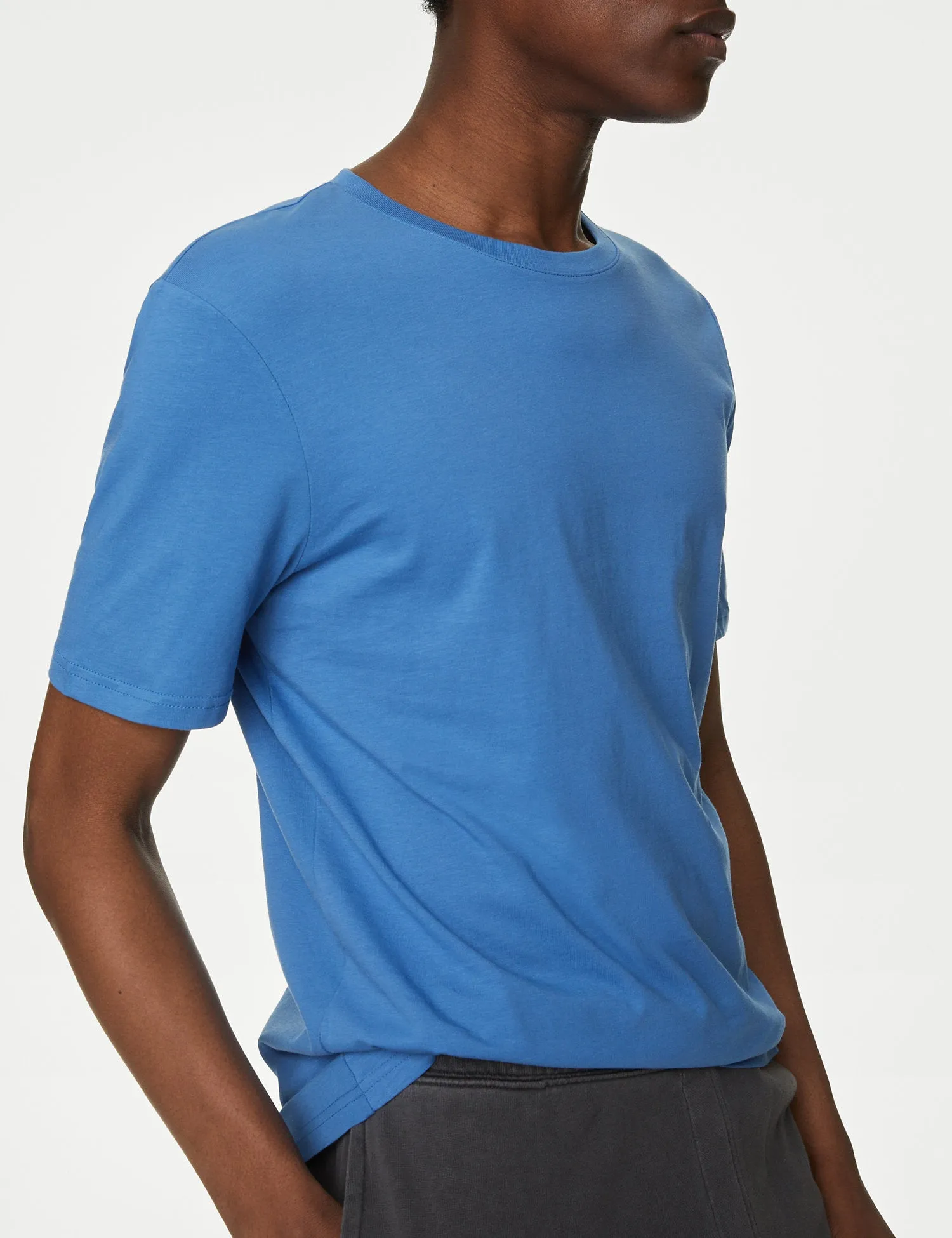 3pk Pure Cotton Crew Neck T-Shirts