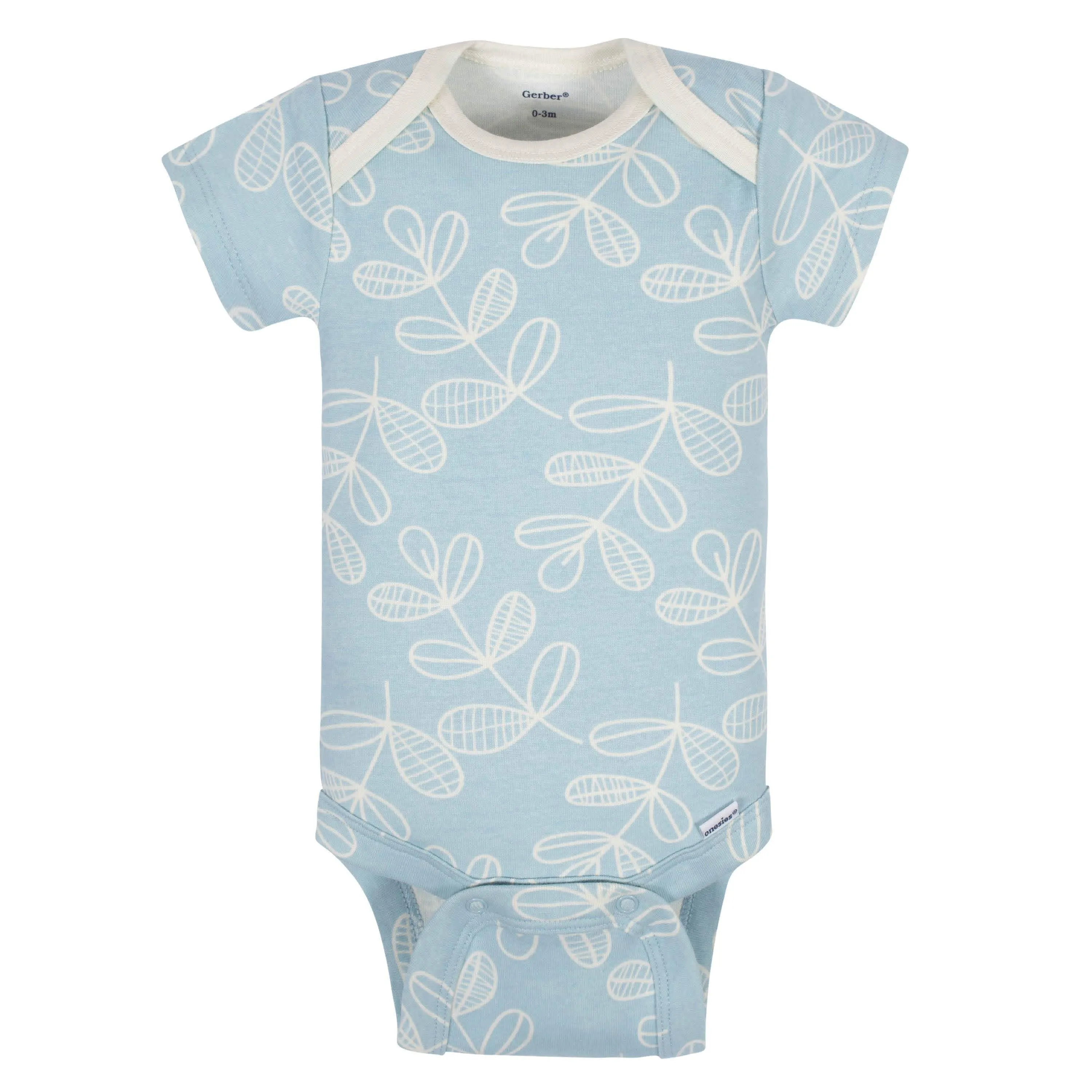 5-Pack Baby Girls Comfy Stretch Flower Pot Short Sleeve Onesies® Bodysuits