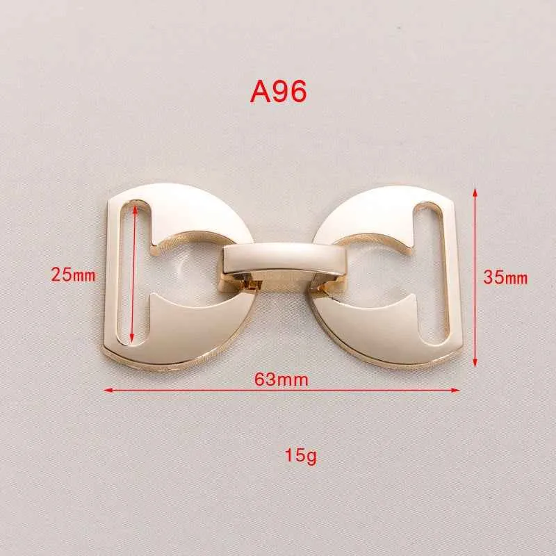 63x35mm Detachable Metal Belt Buckle Clasp for Dresses Coats 20pcs