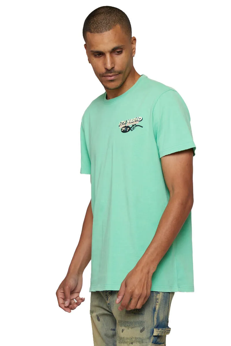 6th NBRHD GAS SERVICES TEE (VINTAGE MINT)