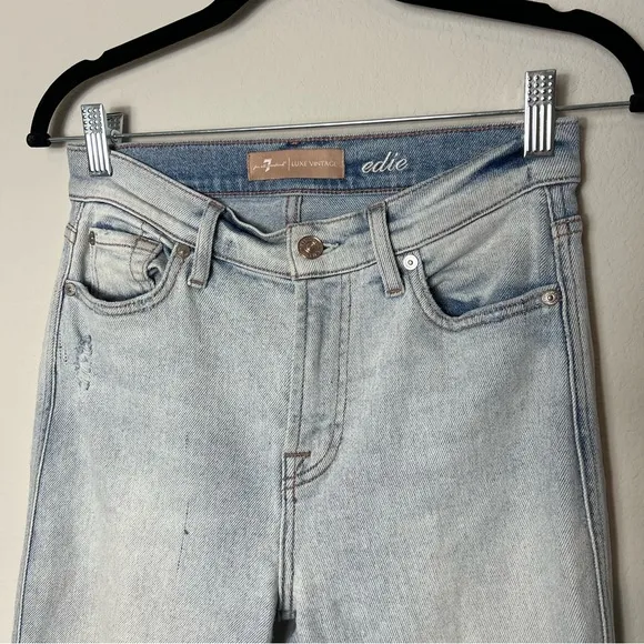 7 For All Mankind Edie distressed boyfriend jeans