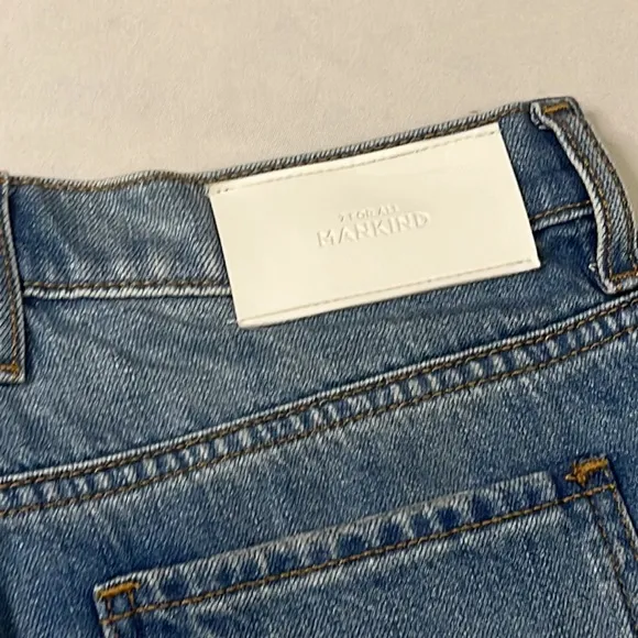 7 For All Mankind Jeans Women’s Size 29 Easy Slim Cropped Distressed Denim