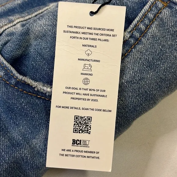 7 For All Mankind Jeans Women’s Size 29 Easy Slim Cropped Distressed Denim