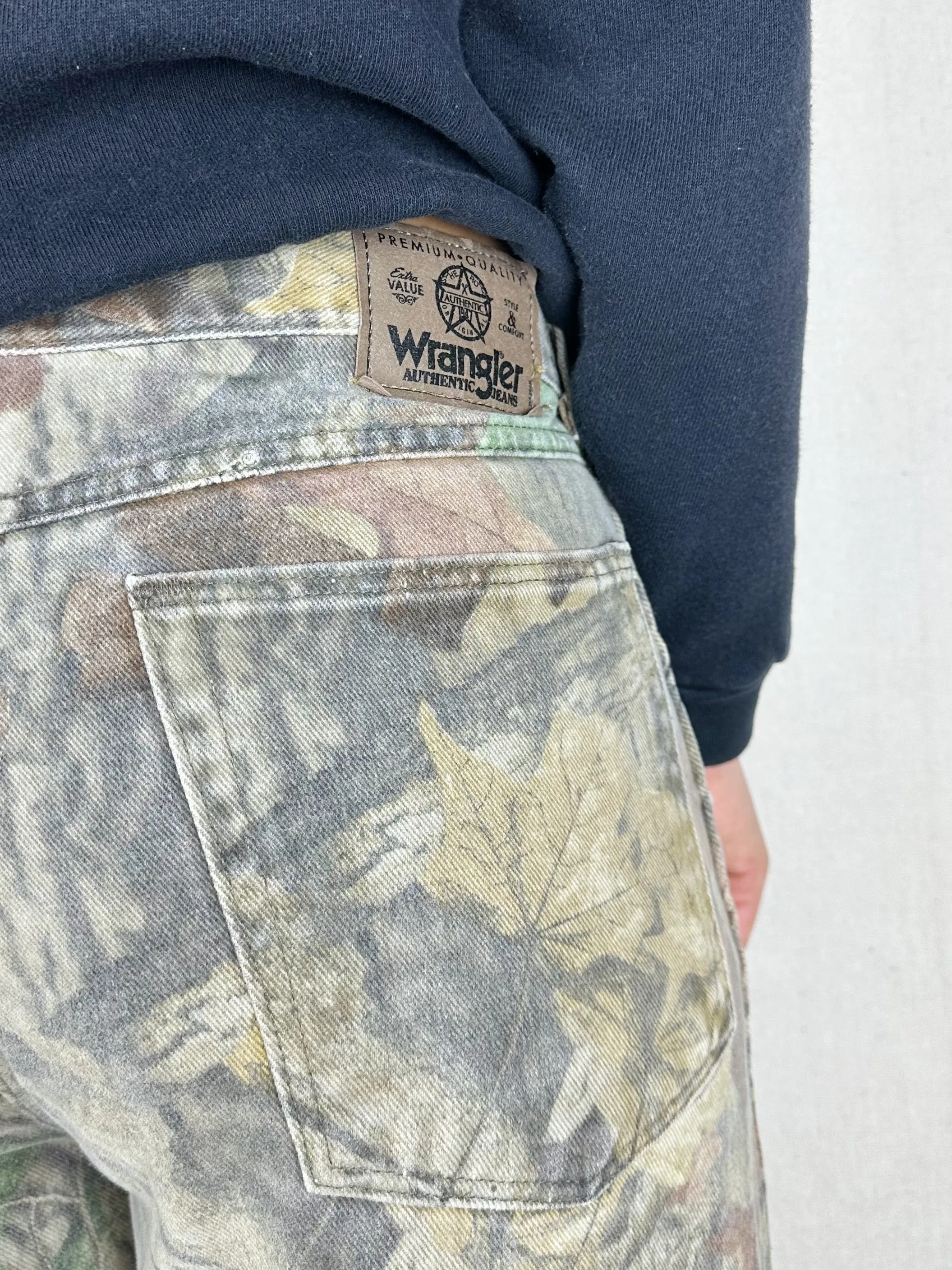 90's Realtree Camo Vintage Double Knee Jeans Size 31x32