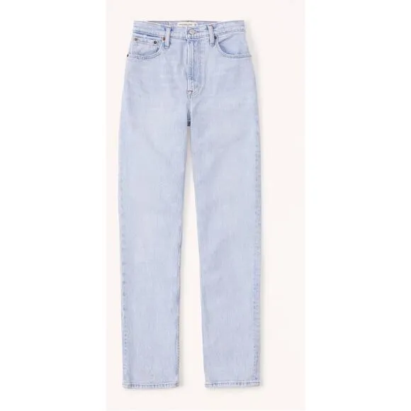 Abercrombie &amp; Fitch Ultra High Rise 90s Straight Ultra Rise Jean size 29 Light