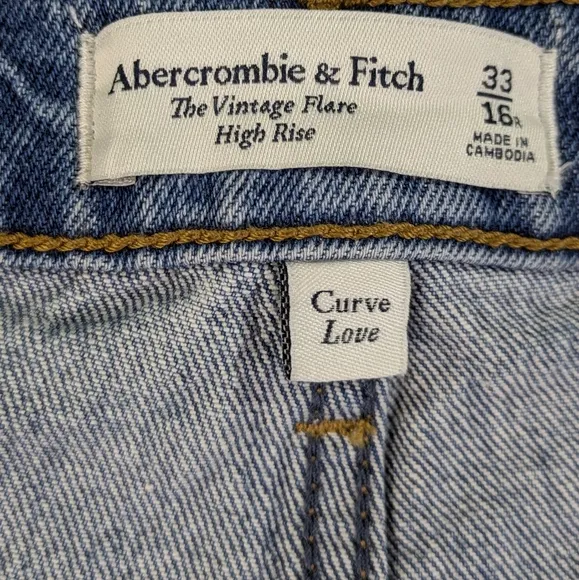 Abercrombie &amp; Fitch Vintage Flare High Rise EUC Size  33/16    J1638