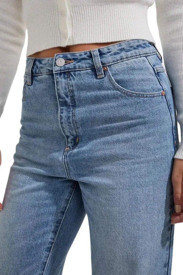 Abrand - Venice Straight Jean Liv, Light Vintage Blue