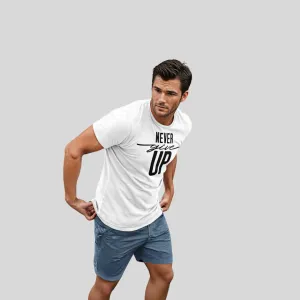 ADULT T-SHIRT NEVER GIVE UP D.1