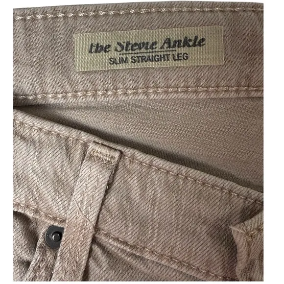 Ag Adriano Goldschmied Low Rise 27R The Stevie Ankle Slim Straight Leg Jeans