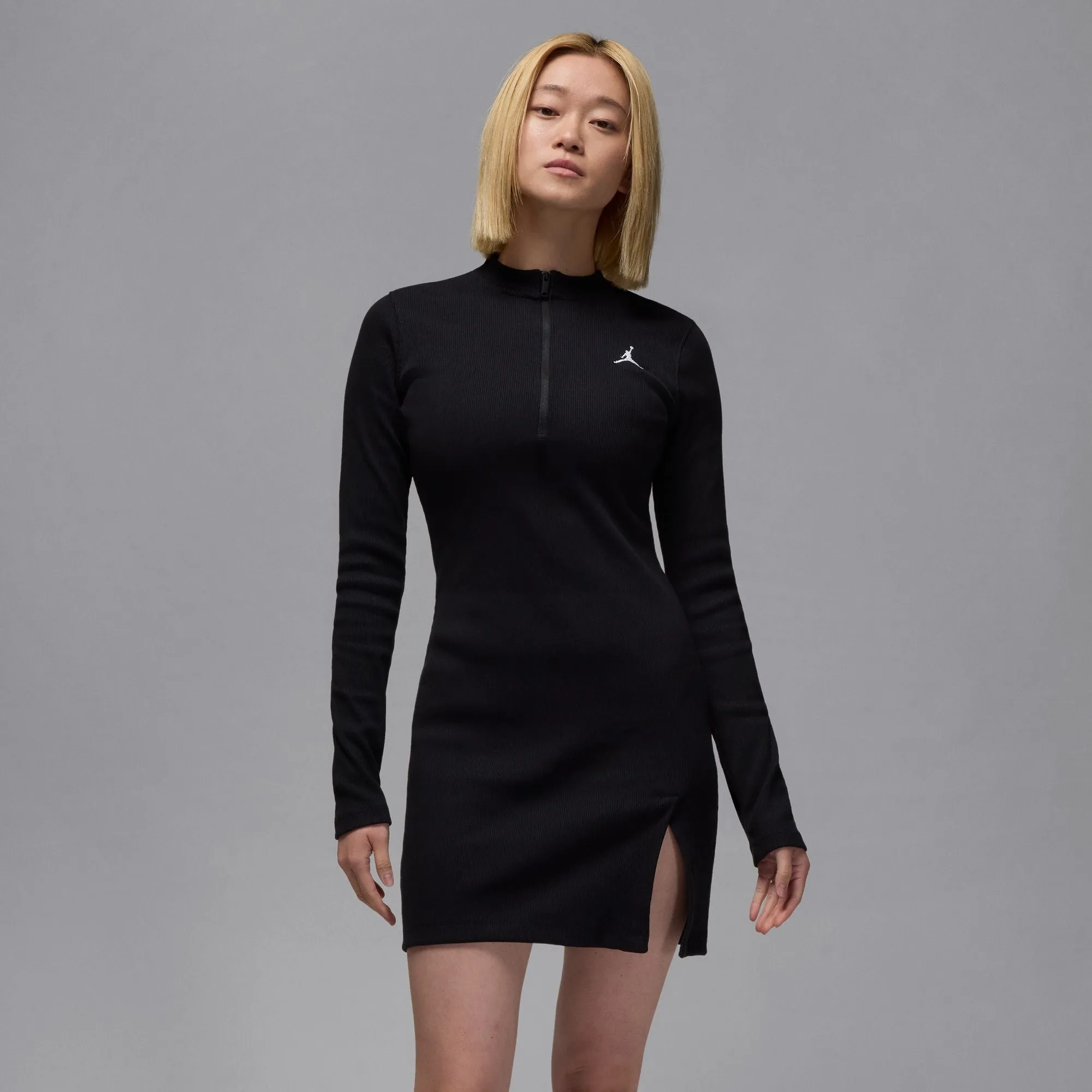 Air Jordan Womens 1/2 Zip Longsleeve Knit Dress
