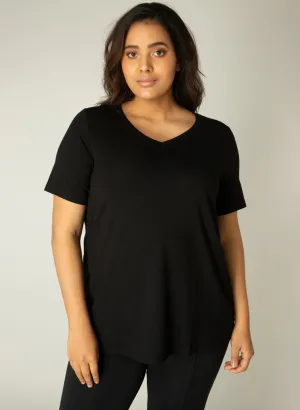 Alba Long  V neck Tee
