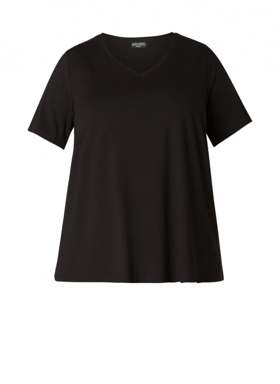 Alba Long  V neck Tee