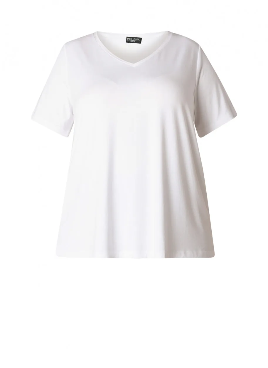 Alba Long  V neck Tee
