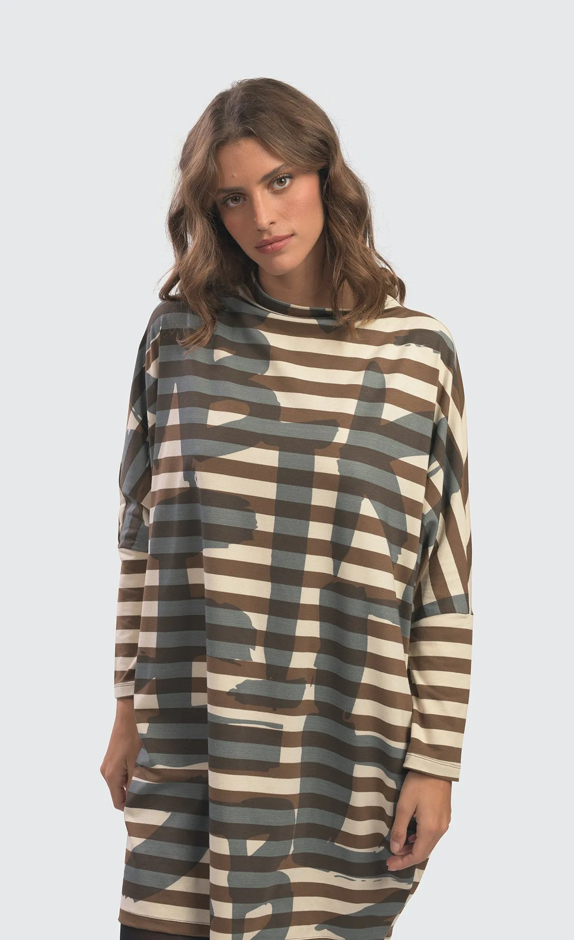 Alembika Urban Cluster Cocoon Stamp Dress