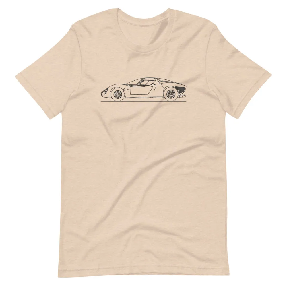Alfa Romeo 33 Stradale silhouette T-shirt