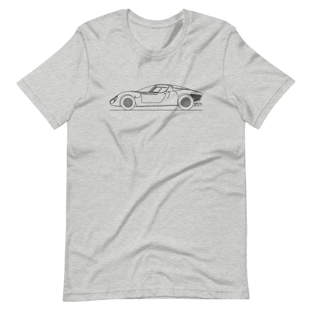 Alfa Romeo 33 Stradale silhouette T-shirt