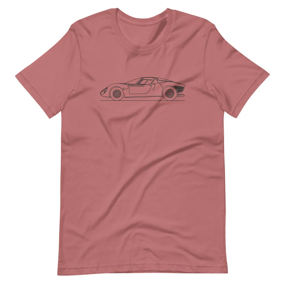Alfa Romeo 33 Stradale silhouette T-shirt