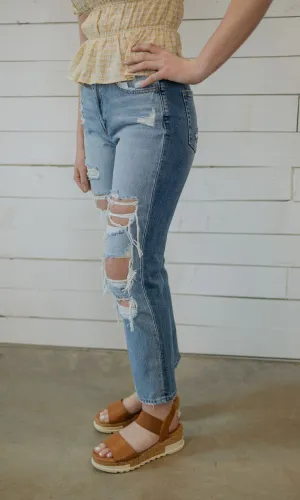 ALYSSA 90'S VINTAGE STRAIGHT DENIM BY IVY & CO