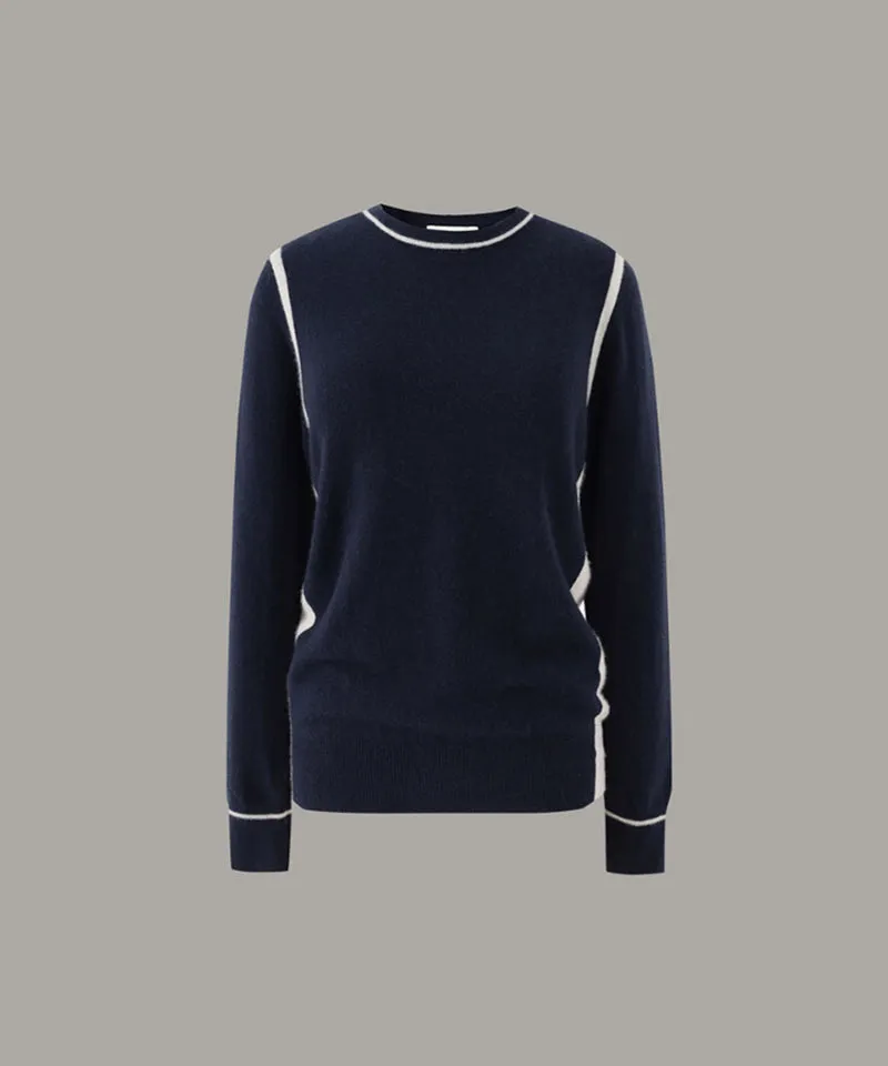 Anell Golf Cash Round Knit - Royal Navy