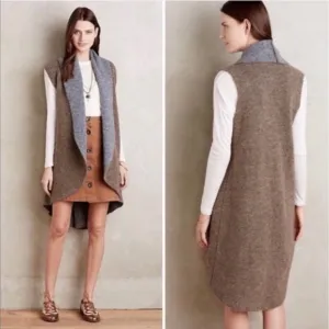 Anthropologie Moth Wool Blend Open Cardigan - Size XS/S