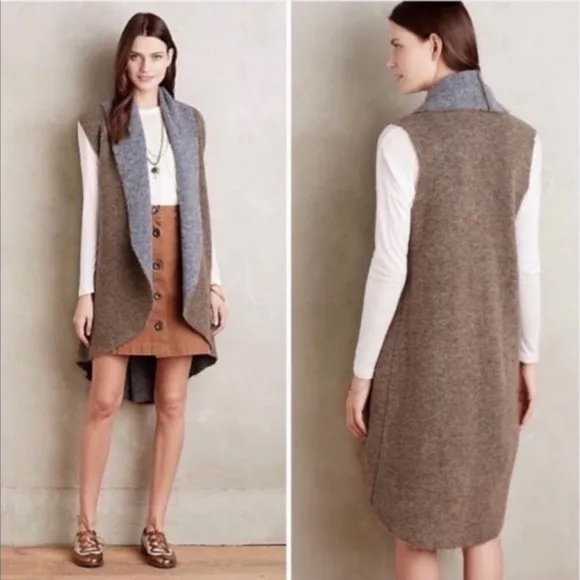 Anthropologie Moth Wool Blend Open Cardigan - Size XS/S