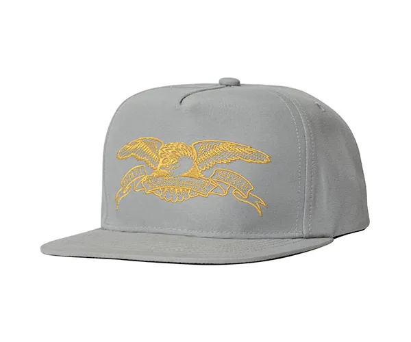 ANTIHERO Basic Eagle adjustable cap - Gunmetal/Gold