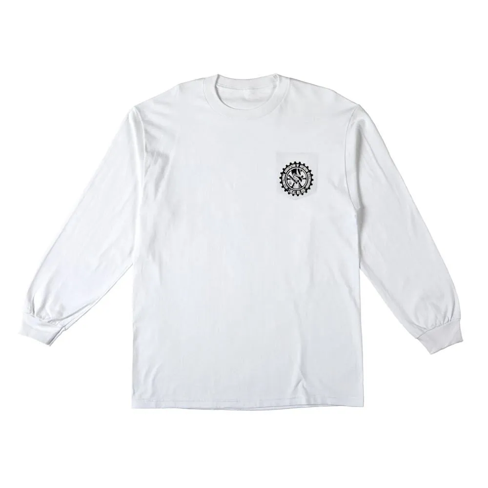 AntiHero L/S Pocket T-Shirt Union18 Local - White / Black