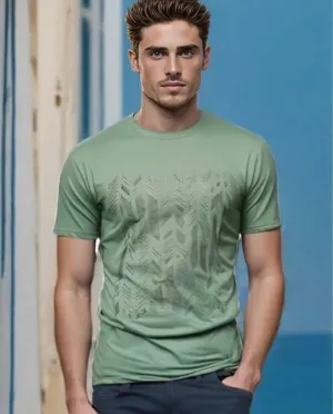 Arthur Men's Casual Short Sleeve T-Shirt with Embroidery