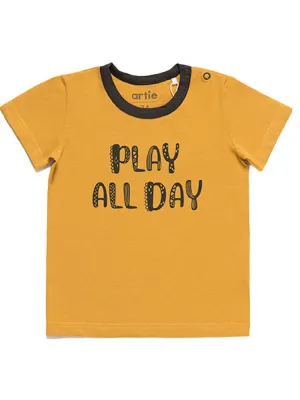 Artie - Play All Day - Mustard T-Shirt