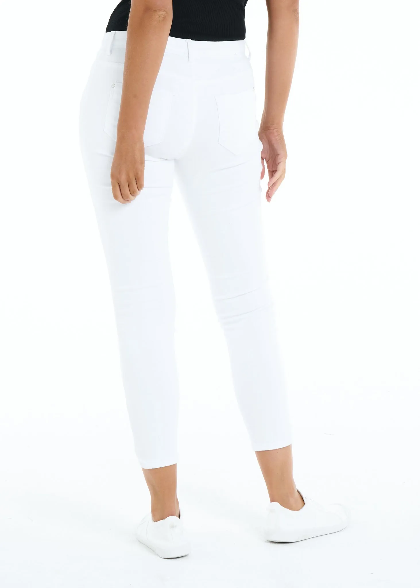 August Denim Jean - White