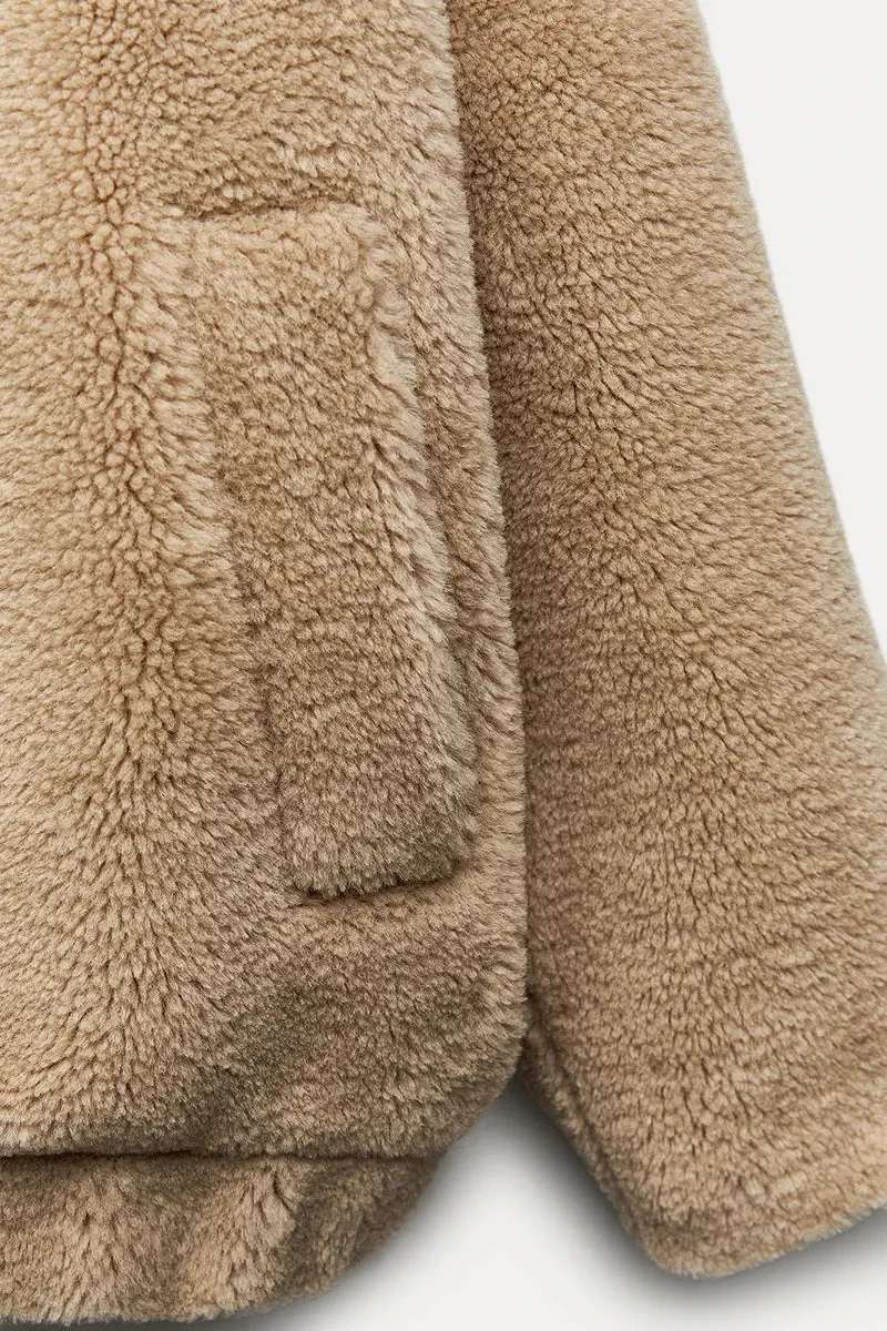 Ava™ | Plush Lambswool Fur Coat