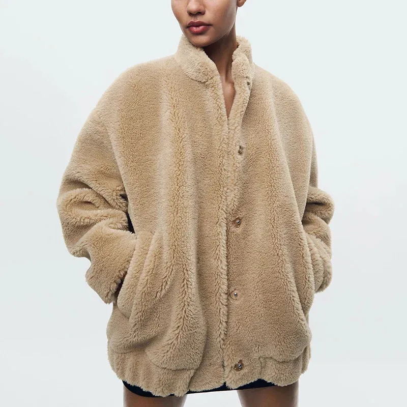 Ava™ | Plush Lambswool Fur Coat