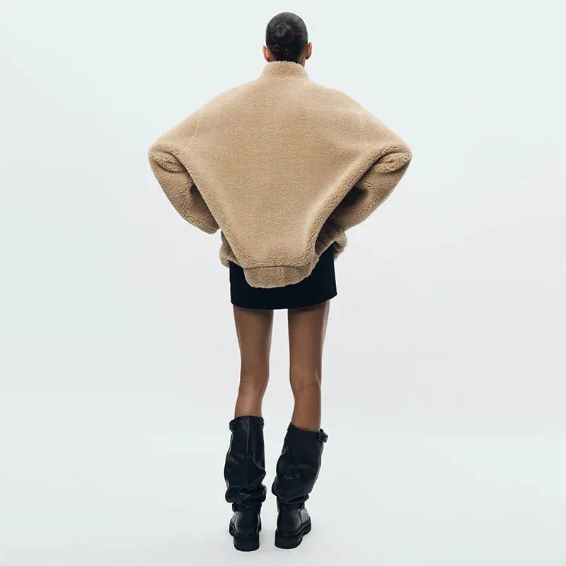 Ava™ | Plush Lambswool Fur Coat
