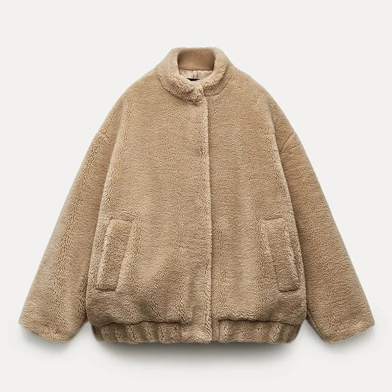 Ava™ | Plush Lambswool Fur Coat