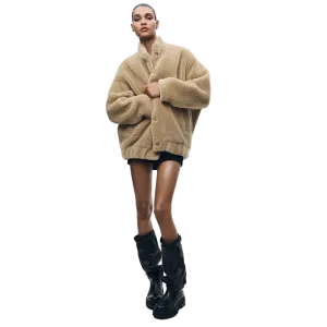 Ava™ | Plush Lambswool Fur Coat