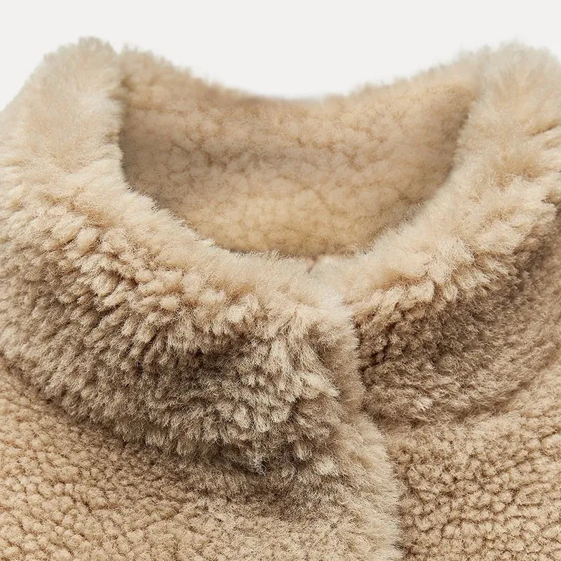 Ava™ | Plush Lambswool Fur Coat