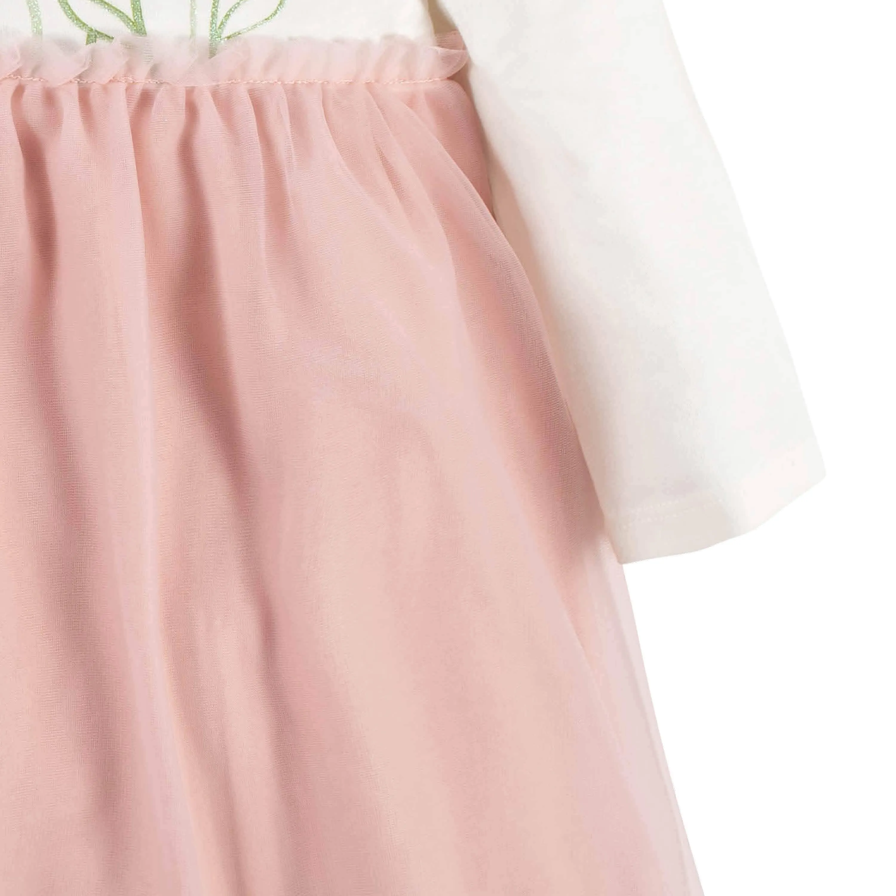 Baby & Toddler Girls Floral Meadow Long Sleeve Tulle Dress